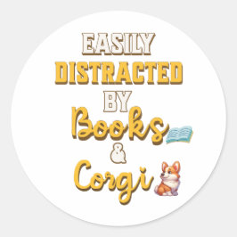 本やコルギを愛する人のための素晴らしい贈り物 ラウンドシール