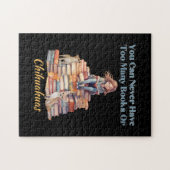 本やチワワが多すぎる ジグソーパズル (横)