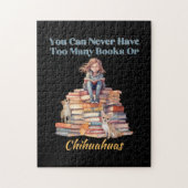 本やチワワが多すぎる ジグソーパズル (縦)