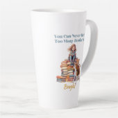 本やビーグルが多すぎる カフェラテマグ (右アングル)