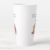 本やビーグルが多すぎる カフェラテマグ (正面)