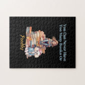 本やプードルが多すぎる ジグソーパズル (横)