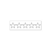 本や映画のレビュージャーナル 5つ星評価 セルフインキングスタンプ (デザイン)