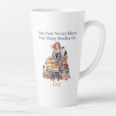 本や猫が多すぎる カフェラテマグ (右)