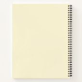 本や猫が大好きな女の子 ノートブック (裏面)