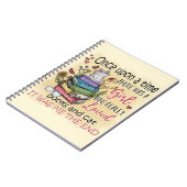 本や猫が大好きな女の子 ノートブック (左側)