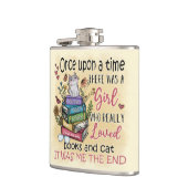 本や猫が大好きな女の子 フラスク (左)