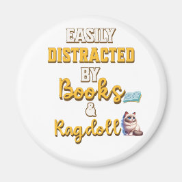 本や猫を愛する人たちへの素晴らしい贈り物 マグネット