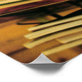 本や雑誌の山 ポスター (角)