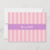 本をテーマにしたフクロウ·ベイビー·ガール·シャワー·招待状 招待状 (裏面)