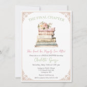 本をテーマにしたブライダルシャワーの招待状 招待状 (正面)