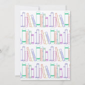 本をテーマにしたベビーシャワー招待状 招待状 (裏面)