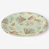 本をテーマにした紙皿 ペーパープレート (アングル)