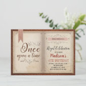 本をテーマにした誕生日パーティーの招待状 招待状 (スタンド正面)