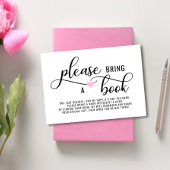 本をピンク色のハートで浴びせる エンクロージャーカード