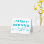 本を下ろして本無し空白の カード (黄色い花)