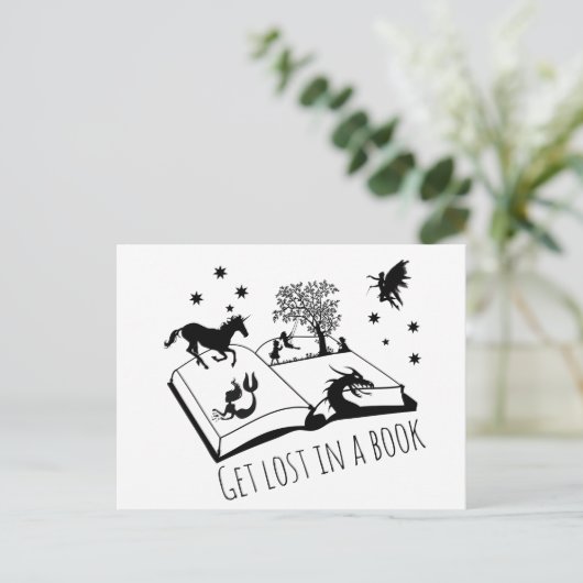 本を失った読む ポストカード (スタンド正面)