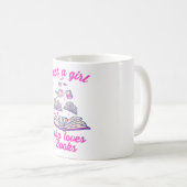 本を愛しているだけの女の子 コーヒーマグカップ (正面右)
