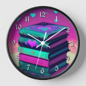 本を愛して回って 壁時計 (正面)