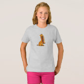 本を愛するキリン Tシャツ (正面フル)
