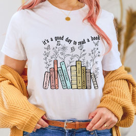 本を愛する人たち読には良い日だ Tシャツ