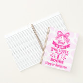 本を愛する女の子だけの名前をカスタムする ノートブック (内部)