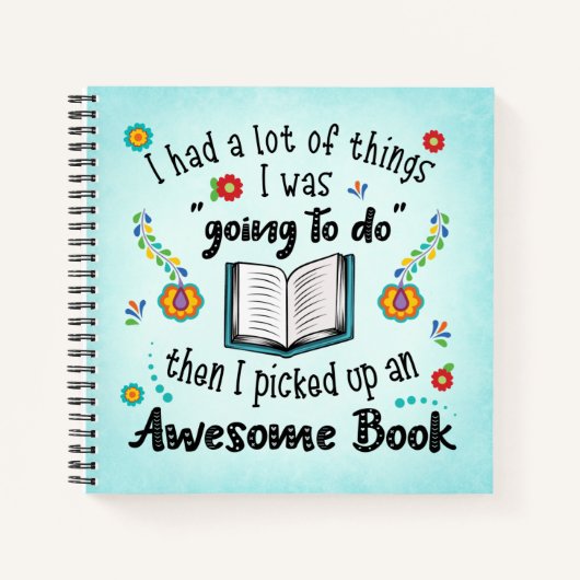 本を拾い上げ素晴らした ノートブック (正面)