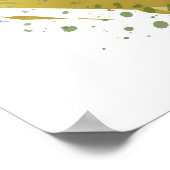 本を持ち黒板教えに載せる鳥 ポスター (角)