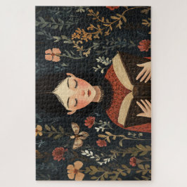 本を持った静かな瞬間 ジグソーパズル