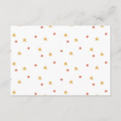 本を持ってベビー。かわいいサファリのキリン エンクロージャーカード (裏面)