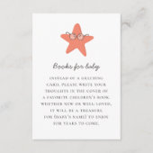 本を持ってベビー。可愛い航海のヒトデ エンクロージャーカード (正面)