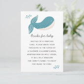 本を持ってベビー。航海のかわいいクジラ エンクロージャーカード (スタンド正面)