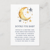 本を持って来てベビーを頼む。可愛いお洒落月 エンクロージャーカード (正面)