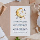 本を持って来てベビーを頼む。可愛いお洒落月 エンクロージャーカード