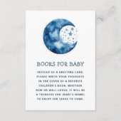 本を持って来てベビーを頼む。青お洒落月 エンクロージャーカード (正面)