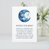 本を持って来てベビーを頼む。青お洒落月 エンクロージャーカード (スタンド正面)