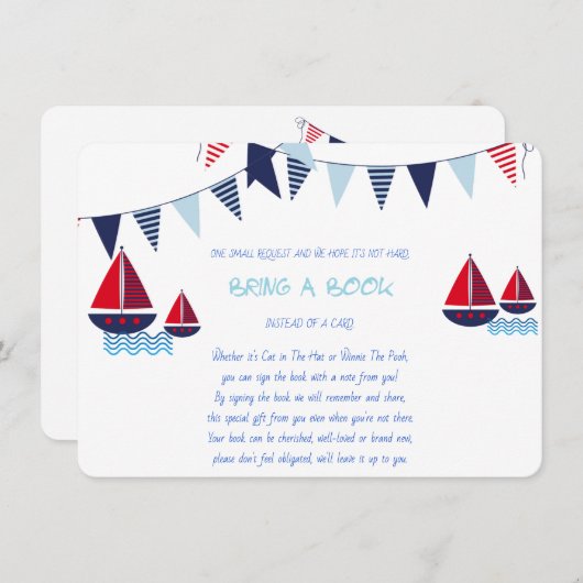 本を持って来て，帆船航海の,カスタム エンクロージャーカード (正面/裏面)