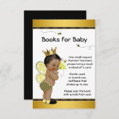 本を持って来る赤ちゃんシャワー挿入カード エンクロージャーカード (正面/裏面)