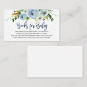 本を持って男の赤ちゃんする エンクロージャーカード (正面/裏面)