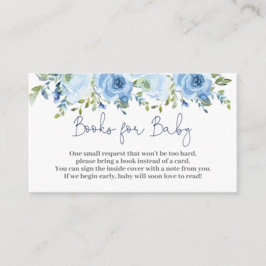 本を持って男の赤ちゃんする エンクロージャーカード (正面)