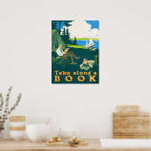 本を持って行くヴィンテージキャンプのポスター ポスター (キッチン)
