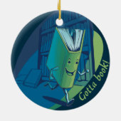 本を持って セラミックオーナメント (裏面)