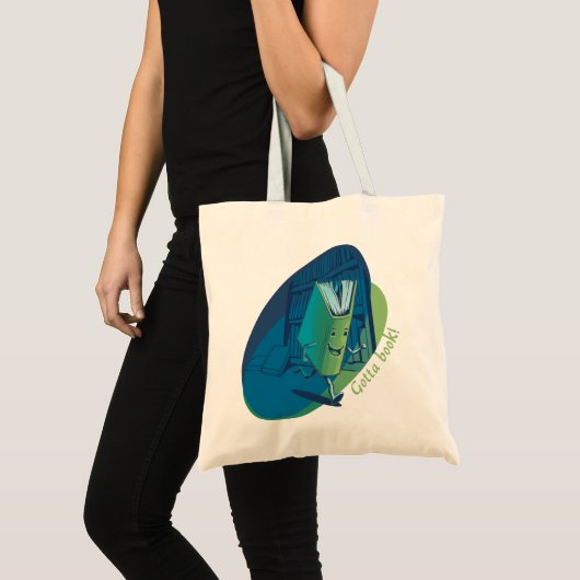 本を持って トートバッグ (正面(商品))