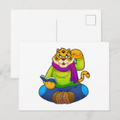 本を持つオタクとしての虎 ポストカード (正面/裏面)