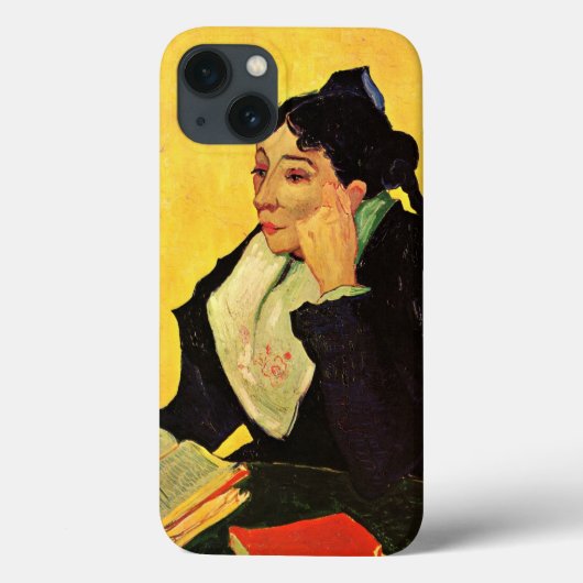 本を持つマダム・ジノー ヴィンセント・ファン・ゴッホ Case-Mate iPhoneケース (裏面)