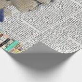 本を書く女の子への文芸贈与 ラッピングペーパー (角)