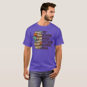 本を検閲するより読んでみて 禁書 Tシャツ (正面フル)