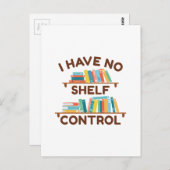 本を片付けられない ポストカード (正面/裏面)