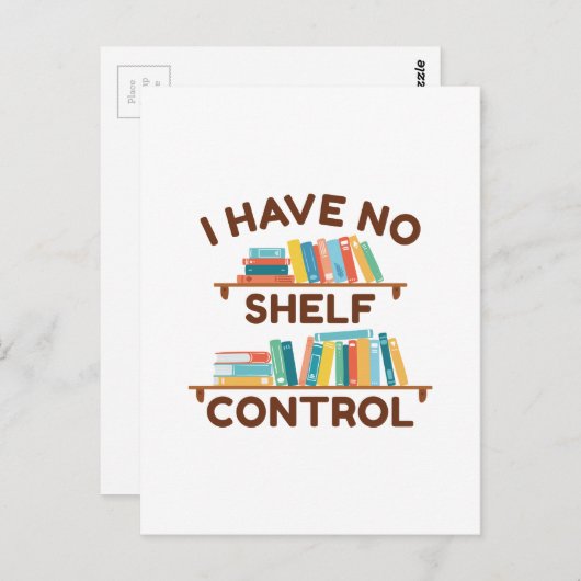 本を片付けられない ポストカード (正面/裏面)