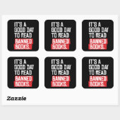 本を禁止するのは良読い日だ スクエアシール (シート)